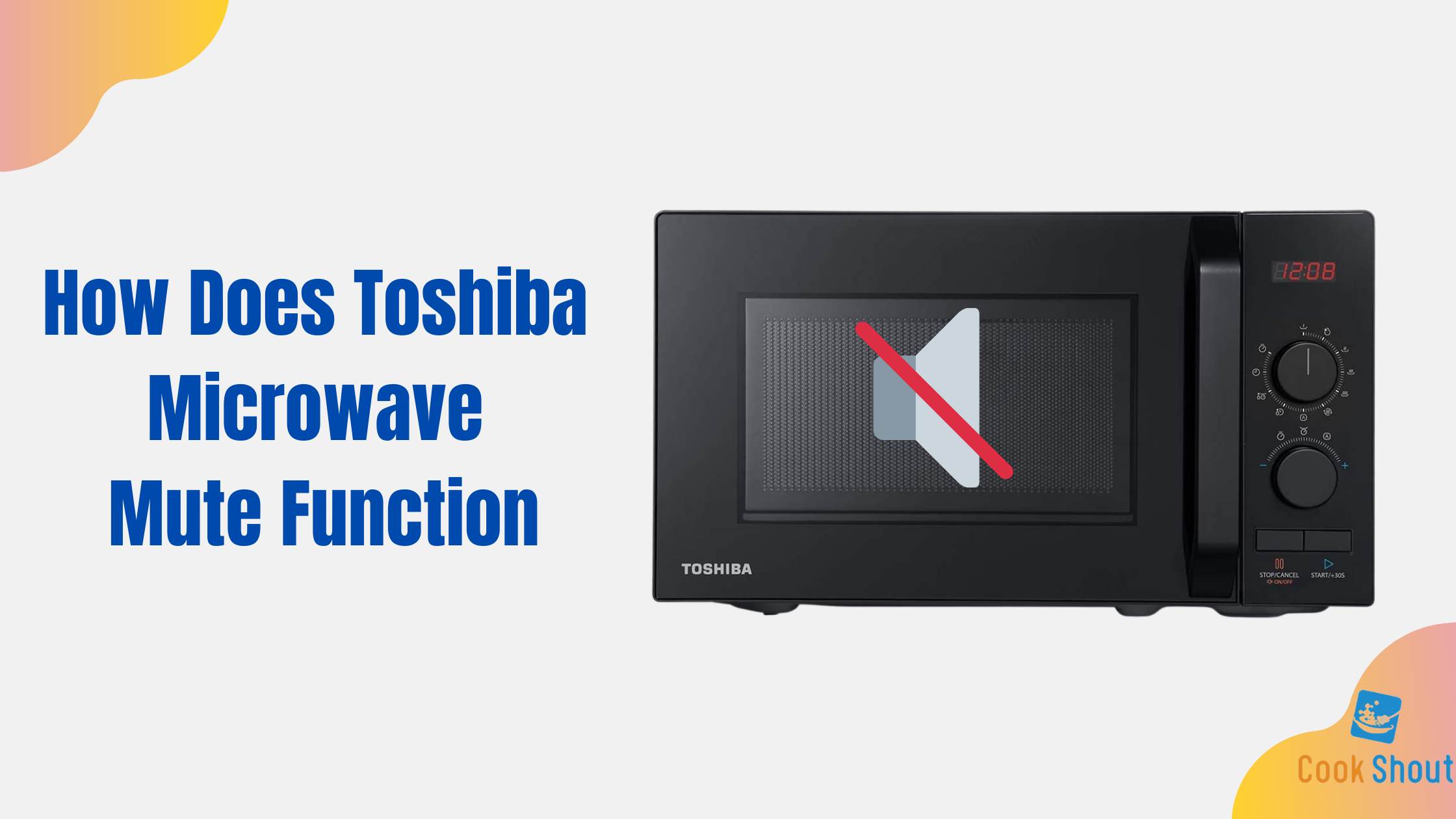 Toshiba Microwave Mute Function