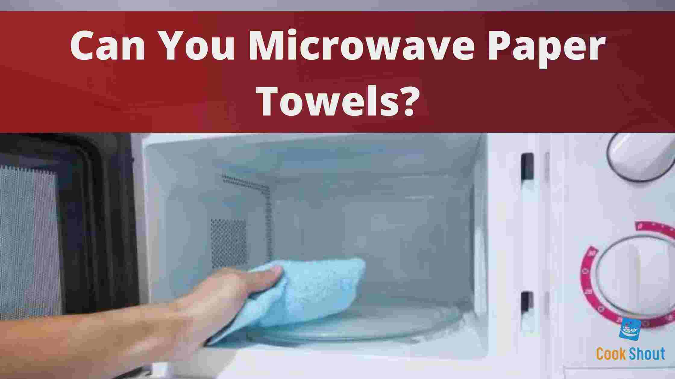 Can You Microwave Paper Towels
